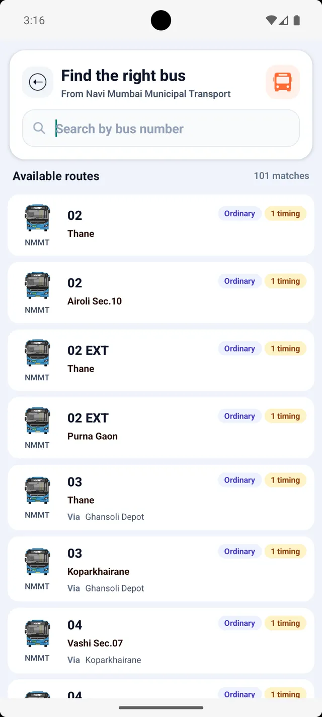 BusKosh app screenshot